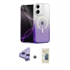 MARSİLYAN™- iPhone 11 Kılıf Eksen Minimal Özel Seri - Siyah 6D Mat Seramik Hayalet Nano Ekran Koruyucu + Raze Metal Kamera Lens - MR