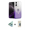 MARSİLYAN™- iPhone 11 Kılıf Eksen Minimal Özel Seri - Siyah 6D Mat Seramik Hayalet Nano Ekran Koruyucu + Raze Metal Kamera Lens - MI