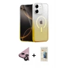 MARSİLYAN™- iPhone 11 Kılıf Eksen Minimal Özel Seri - Siyah 6D Mat Seramik Hayalet Nano Ekran Koruyucu + Raze Metal Kamera Lens - SH
