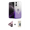 MARSİLYAN™- iPhone 11 Kılıf Eksen Minimal Özel Seri - Siyah 6D Mat Seramik Hayalet Nano Ekran Koruyucu + Raze Metal Kamera Lens - SH