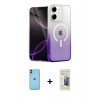 MARSİLYAN™- iPhone 11 Kılıf Eksen Minimal Özel Seri - Siyah 6D Mat Seramik Hayalet Nano Ekran Koruyucu + Neon Fosforlu Kamera Lens - TU