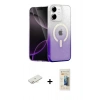 MARSİLYAN™- iPhone 11 Kılıf Eksen Minimal Özel Seri - Siyah 6D Mat Seramik Hayalet Nano Ekran Koruyucu + Yeşil Renkli Kamera Lens Koruma Cam