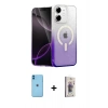 MARSİLYAN™- iPhone 11 Kılıf Eksen Minimal Özel Seri - Siyah Bilvis 3D Cam Ekran Koruyucu + Neon Fosforlu Kamera Lens - MI