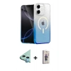 MARSİLYAN™- iPhone 11 Kılıf Eksen Minimal Özel Seri - Siyah Bilvis 3D Cam Ekran Koruyucu + Raze Metal Kamera Lens - MI