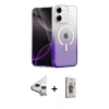 MARSİLYAN™- iPhone 11 Kılıf Eksen Minimal Özel Seri - Siyah Bilvis 3D Cam Ekran Koruyucu + Raze Metal Kamera Lens - GS