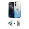 MARSİLYAN™- iPhone 11 Kılıf Eksen Minimal Özel Seri - Siyah Bilvis 3D Cam Ekran Koruyucu + Raze Metal Kamera Lens - KI