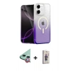 MARSİLYAN™- iPhone 11 Kılıf Eksen Minimal Özel Seri - Siyah Bilvis 3D Cam Ekran Koruyucu + Raze Metal Kamera Lens - KI
