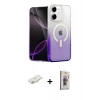 MARSİLYAN™- iPhone 11 Kılıf Eksen Minimal Özel Seri - Siyah Bilvis 3D Cam Ekran Koruyucu + Renkli Kamera Lens Koruma Cam - SI