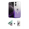 MARSİLYAN™- iPhone 11 Kılıf Eksen Minimal Özel Seri - Siyah Bilvis 3D Mat Cam Ekran Koruyucu + Raze Metal Kamera Lens - KI