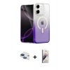MARSİLYAN™- iPhone 11 Kılıf Eksen Minimal Özel Seri - Siyah Bilvis 3D Mat Cam Ekran Koruyucu + Pers Alüminyum Kamera Lens - LT