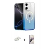 MARSİLYAN™- iPhone 11 Kılıf Eksen Minimal Özel Seri - Siyah Bilvis 3D Mat Cam Ekran Koruyucu + Sarı Renkli Kamera Lens Koruma Cam