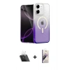 MARSİLYAN™- iPhone 11 Kılıf Eksen Minimal Özel Seri - Siyah Bilvis 3D Mat Cam Ekran Koruyucu + Kamera Lens Koruma Cam - SF