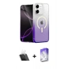 MARSİLYAN™- iPhone 11 Kılıf Eksen Minimal Özel Seri - Siyah Bilvis 5in1 3D Magic Cam Ekran Koruyucu + Kamera Lens Koruma Cam - SF