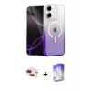 MARSİLYAN™- iPhone 11 Kılıf Eksen Minimal Özel Seri - Siyah Bilvis 5in1 3D Magic Cam Ekran Koruyucu + Pers Alüminyum Kamera Lens - KI