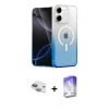 MARSİLYAN™- iPhone 11 Kılıf Eksen Minimal Özel Seri - Siyah Bilvis 5in1 3D Magic Cam Ekran Koruyucu + Pers Alüminyum Kamera Lens - YL