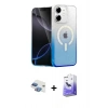 MARSİLYAN™- iPhone 11 Kılıf Eksen Minimal Özel Seri - Siyah Bilvis 5in1 5D Magic Hayalet Cam Ekran Koruyucu + Pers Alüminyum Kamera Lens - GI