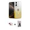 MARSİLYAN™- iPhone 11 Kılıf Eksen Minimal Özel Seri - Siyah Bilvis Hayalet Cam Ekran Koruyucu + Pers Alüminyum Kamera Lens - KI