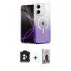 MARSİLYAN™- iPhone 11 Kılıf Eksen Minimal Özel Seri - Siyah Bilvis Hayalet Cam Ekran Koruyucu + PVD Metal Kamera Lens - MI