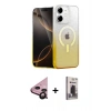 MARSİLYAN™- iPhone 11 Kılıf Eksen Minimal Özel Seri - Siyah Bilvis Hayalet Cam Ekran Koruyucu + Siyah Raze Metal Kamera Lens