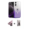 MARSİLYAN™- iPhone 11 Kılıf Eksen Minimal Özel Seri - Siyah Bilvis Hayalet Cam Ekran Koruyucu + Siyah Raze Metal Kamera Lens