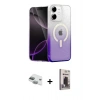 MARSİLYAN™- iPhone 11 Kılıf Eksen Minimal Özel Seri - Siyah Bilvis Hayalet Cam Ekran Koruyucu + Pers Alüminyum Kamera Lens - YL