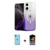 MARSİLYAN™- iPhone 11 Kılıf Eksen Minimal Özel Seri - Siyah Buffer Hayalet Cam Ekran Koruyucu + Neon Fosforlu Kamera Lens - MI