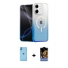 MARSİLYAN™- iPhone 11 Kılıf Eksen Minimal Özel Seri - Siyah Buffer Hayalet Cam Ekran Koruyucu + Neon Fosforlu Kamera Lens - MI