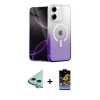 MARSİLYAN™- iPhone 11 Kılıf Eksen Minimal Özel Seri - Siyah Buffer Hayalet Cam Ekran Koruyucu + Raze Metal Kamera Lens - MI