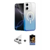 MARSİLYAN™- iPhone 11 Kılıf Eksen Minimal Özel Seri - Siyah Buffer Hayalet Cam Ekran Koruyucu + Raze Metal Kamera Lens - GS