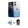 MARSİLYAN™- iPhone 11 Kılıf Eksen Minimal Özel Seri - Siyah Buffer Hayalet Cam Ekran Koruyucu + Raze Metal Kamera Lens - MI