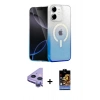MARSİLYAN™- iPhone 11 Kılıf Eksen Minimal Özel Seri - Siyah Buffer Hayalet Cam Ekran Koruyucu + Raze Metal Kamera Lens - MR
