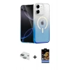 MARSİLYAN™- iPhone 11 Kılıf Eksen Minimal Özel Seri - Siyah Buffer Hayalet Cam Ekran Koruyucu + Yeşil Pers Alüminyum Kamera Lens