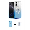MARSİLYAN™- iPhone 11 Kılıf Eksen Minimal Özel Seri - Siyah Joko Magic 5D Cam + Neon Fosforlu Kamera Lens - MI