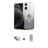 MARSİLYAN™- iPhone 11 Kılıf Eksen Minimal Özel Seri - Siyah Joko Magic 5D Cam + Pers Alüminyum Kamera Lens - LT