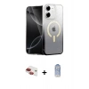 MARSİLYAN™- iPhone 11 Kılıf Eksen Minimal Özel Seri - Siyah Joko Magic 5D Cam + Pers Alüminyum Kamera Lens - KI