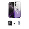 MARSİLYAN™- iPhone 11 Kılıf Eksen Minimal Özel Seri - Siyah Joko Magic 5D Cam + PVD Metal Kamera Lens - MI