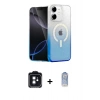 MARSİLYAN™- iPhone 11 Kılıf Eksen Minimal Özel Seri - Siyah Joko Magic 5D Cam + PVD Metal Kamera Lens - SH