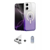 MARSİLYAN™- iPhone 11 Kılıf Eksen Minimal Özel Seri - Siyah Joko Magic 5D Cam + Raze Metal Kamera Lens - GS
