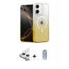 MARSİLYAN™- iPhone 11 Kılıf Eksen Minimal Özel Seri - Siyah Joko Magic 5D Cam + Raze Metal Kamera Lens - GS