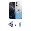MARSİLYAN™- iPhone 11 Kılıf Eksen Minimal Özel Seri - Siyah Joko Magic 5D Cam + Raze Metal Kamera Lens - MR