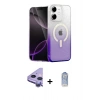 MARSİLYAN™- iPhone 11 Kılıf Eksen Minimal Özel Seri - Siyah Joko Magic 5D Cam + Raze Metal Kamera Lens - MR