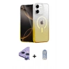 MARSİLYAN™- iPhone 11 Kılıf Eksen Minimal Özel Seri - Siyah Joko Magic 5D Cam + Raze Metal Kamera Lens - MR