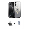MARSİLYAN™- iPhone 11 Kılıf Eksen Minimal Özel Seri - Siyah Joko Magic 5D Cam + Kamera Lens Koruma Cam - SF