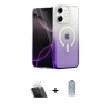 MARSİLYAN™- iPhone 11 Kılıf Eksen Minimal Özel Seri - Siyah Joko Magic 5D Cam + Kamera Lens Koruma Cam - SF