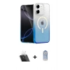MARSİLYAN™- iPhone 11 Kılıf Eksen Minimal Özel Seri - Siyah Joko Magic 5D Cam + Kamera Lens Koruma Cam - SF