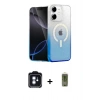 MARSİLYAN™- iPhone 11 Kılıf Eksen Minimal Özel Seri - Siyah Joko Magic 5D Hayalet Cam + PVD Metal Kamera Lens - MI