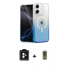 MARSİLYAN™- iPhone 11 Kılıf Eksen Minimal Özel Seri - Siyah Joko Magic 5D Hayalet Cam + PVD Metal Kamera Lens - YL