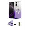 MARSİLYAN™- iPhone 11 Kılıf Eksen Minimal Özel Seri - Siyah Joko Magic 5D Hayalet Cam + Raze Metal Kamera Lens - MR