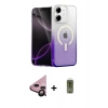 MARSİLYAN™- iPhone 11 Kılıf Eksen Minimal Özel Seri - Siyah Joko Magic 5D Hayalet Cam + Raze Metal Kamera Lens - SH