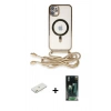 MARSİLYAN™- iPhone 11 Kılıf Eksen Özel Seri - Şeffaf 360 Full Body Arka Koruyucu + Renkli Kamera Lens Koruma Cam - TU
